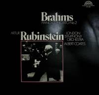 Пластинка виниловая "J. Brahms. Piano concerto №2 A. Rubinstein" Supraphon 300 мм. Near mint